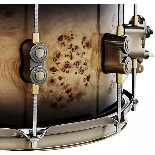 PDP by DW Limited Mapa Burl Snare Drum 14 x 5.5 in. Black Burst - musicians--Friend