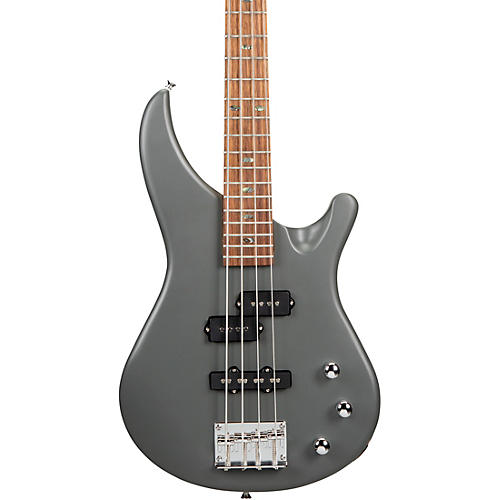 Mitchell MB100 Short-Scale Solidbody Electric Bass Guitar Charcoal Satin - musicians--Friend