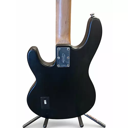Used Sterling by Music Man Sub 4 Black Electric Bass Guitar Black - musicians--Friend