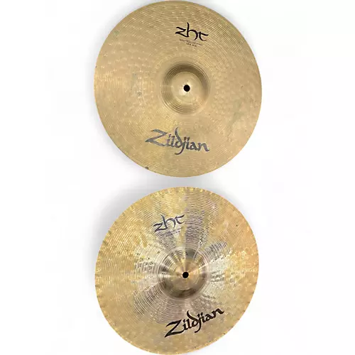 Used Zildjian 14in ZHT Mastersound Hi Hat Pair Cymbal 33 - musicians--Friend