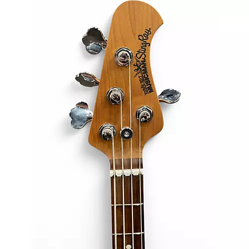 Used Ernie Ball Music Man StingRay Special 4H Burnt Ends Electric Bass Guitar Burnt Ends - musicians--Friend