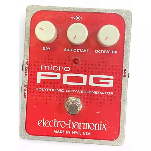 Used Electro-Harmonix Micro Pog Polyphonic Octave Generator Effect Pedal - musicians--Friend