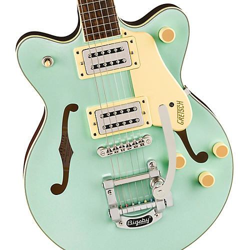 Gretsch Guitars Streamliner Limited-Edition Center Block Jr. Double-Cut Electric Guitar With Bigsby Mint Metallic - musicians--Friend