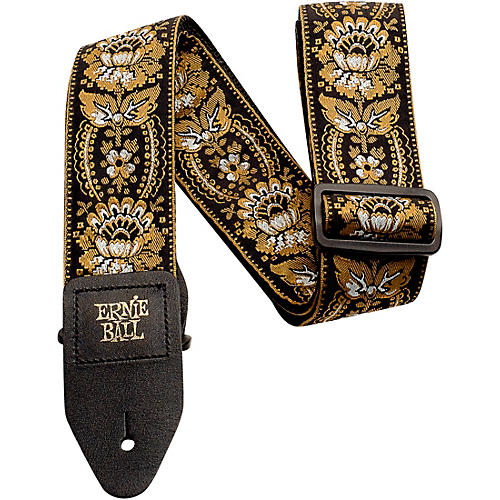 Ernie Ball Jacquard Polypro Guitar Strap Vanilla Rose - musicians--Friend