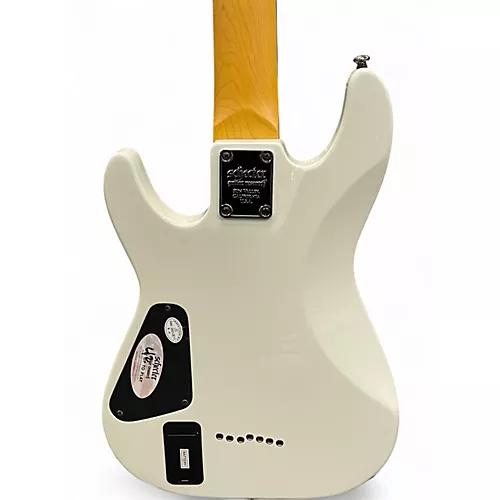 Used Schecter Guitar Research Demon 7 String WHITE Solid Body Electric Guitar WHITE - musicians--Friend