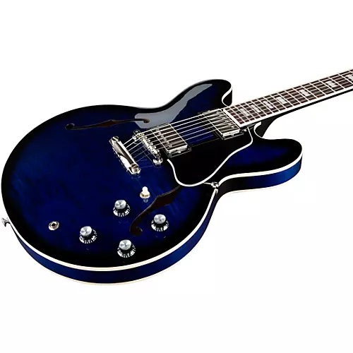 Gibson ES-335 Figured Semi-Hollow Electric Guitar Deep Ocean Burst - musicians--Friend