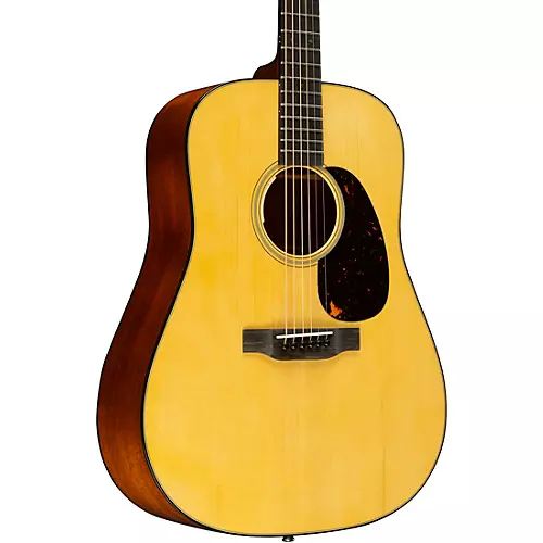 Martin Custom Shop 18 Style Adirondack Spruce-Mahogany Dreadnought Acoustic-Electric Guitar Natural - musicians--Friend
