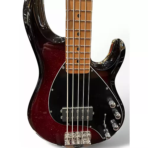 Used Ernie Ball Music Man Stingray 5 H BURNT APPLE SPARKLE Electric Bass Guitar BURNT APPLE SPARKLE - musicians--Friend