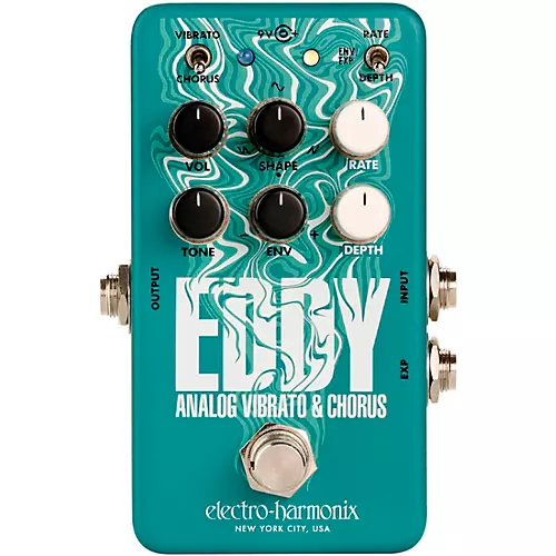 Electro-Harmonix Eddy Analog Vibrato & Chorus Effects Pedal Mint Green - musicians--Friend