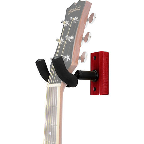 Proline Solid Wood Guitar Wall Hanger Mahogany - musicians--Friend