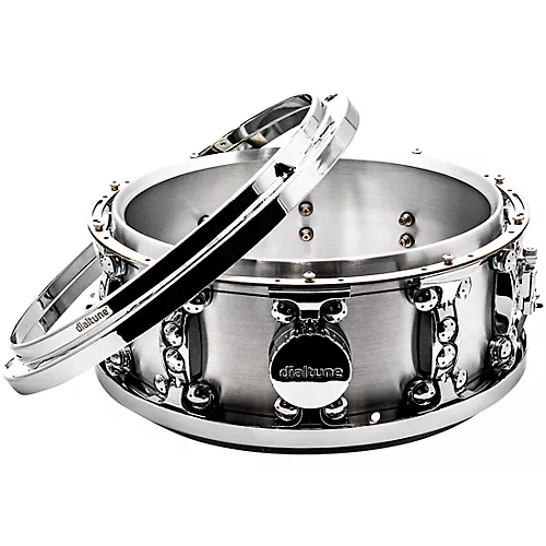 dialtune Spun Aluminum Snare Drum 14 x 6.5 in. Raw - musicians--Friend