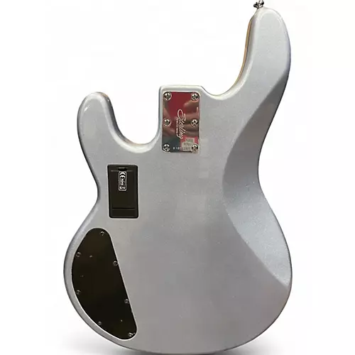 Used Ernie Ball Music Man Stingray SUB Bass Silver Sparkle Electric Bass Guitar Silver Sparkle - musicians--Friend