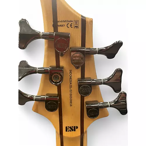 Used ESP LTD B-206SM Natural Electric Bass Guitar Natural - musicians--Friend