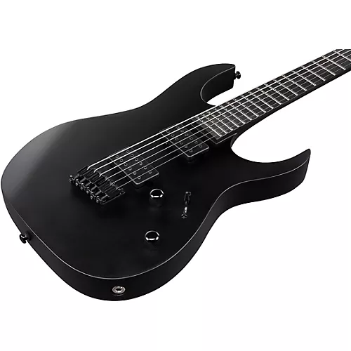 Ibanez RG Iron Label Baritone Electric Guitar Flat Black - musicians--Friend