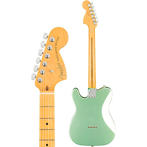 Fender American Professional II Telecaster Deluxe Maple Fingerboard Electric Guitar Mystic Surf Green - musicians--Friend