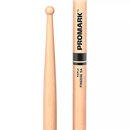 Promark Finesse Maple Round Tip Drum Sticks 5A Wood - musicians--Friend