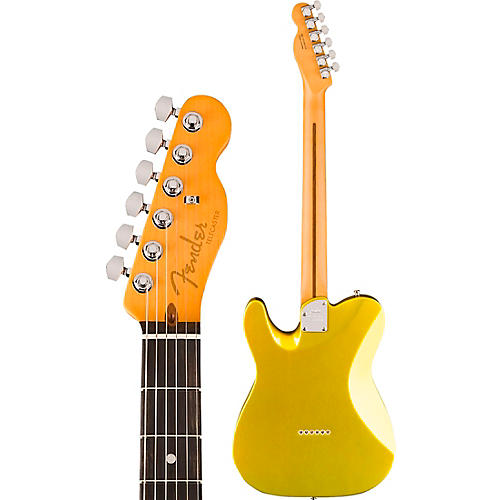 Fender American Ultra II Telecaster Ebony Fingerboard Electric Guitar Texas Tea - musicians--Friend