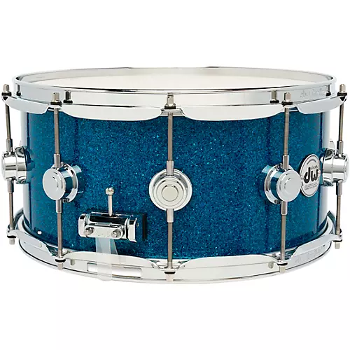 DW Collector's SSC Maple Finish Ply Snare Drum 14 x 6.5 in. White Glass Contrail Finish Ply - musicians--Friend
