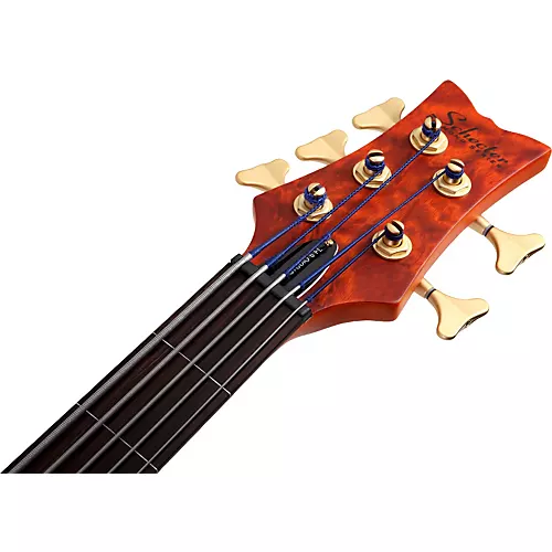 Schecter Guitar Research Stiletto Studio-5 Fretless Bass Satin Honey - musicians--Friend