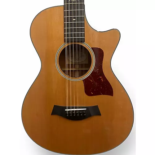 Used Taylor 552CE 12 Fret Natural 12 String Acoustic Electric Guitar Natural - musicians--Friend