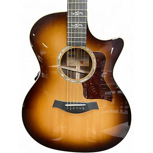 Used Taylor Custom 414ce Shaded Edge Burst Acoustic Guitar Shaded Edge Burst - musicians--Friend