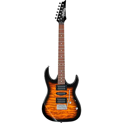 Ibanez GRX70QA Electric Guitar Transparent Blue Burst - musicians--Friend