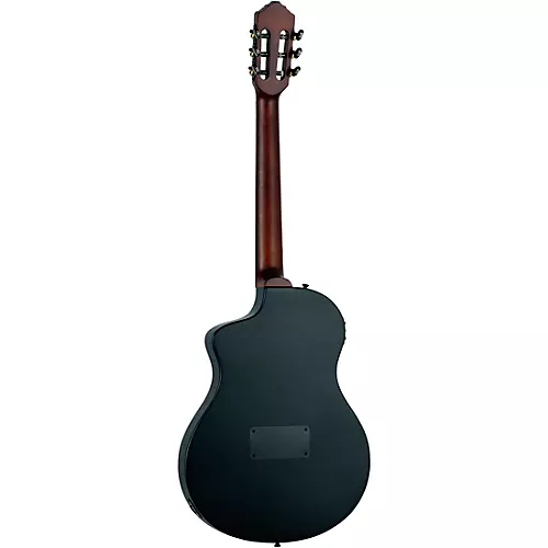 Ortega RTPSTD Nylon-String Acoustic-Electric Guitar Satin Black - musicians--Friend