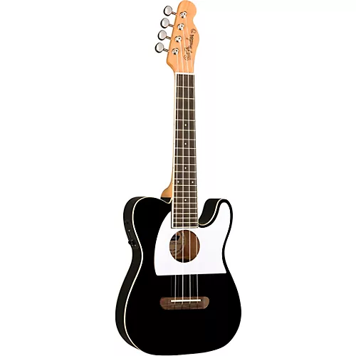 Fender Fullerton Telecaster Acoustic-Electric Ukulele Black - musicians--Friend