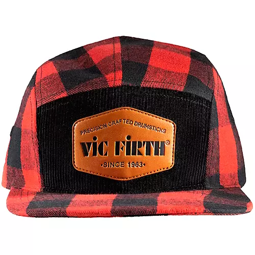 Vic Firth Limited Edition Flannel 5 Panel Camp Hat - musicians--Friend