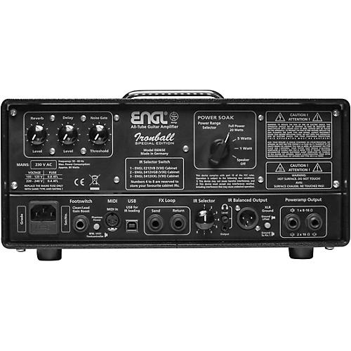 ENGL E606SE Ironball Special Edition 20W Tube Guitar Amp Head Black and Silver - musicians--Friend