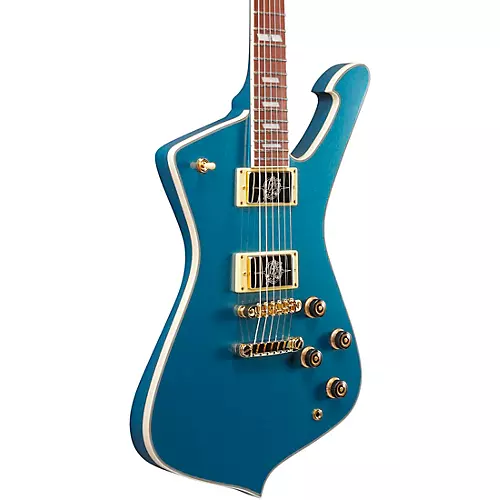 Ibanez Iceman Electric Guitar Antique Blue Metallic - musicians--Friend