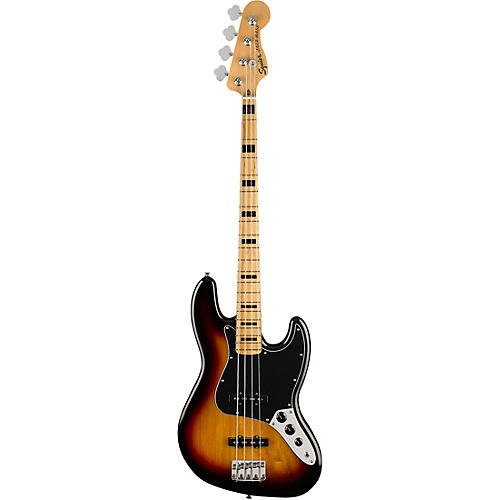 Squier Classic Vibe '70s Jazz Bass Maple Fingerboard Black - musicians--Friend