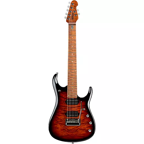 Ernie Ball Music Man JP15 7 7-String Quilted Maple Top Electric Guitar Tiger Eye - musicians--Friend