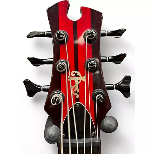 Used Tobias Korean 6 String bass Transparent Red Electric Bass Guitar Transparent Red - musicians--Friend