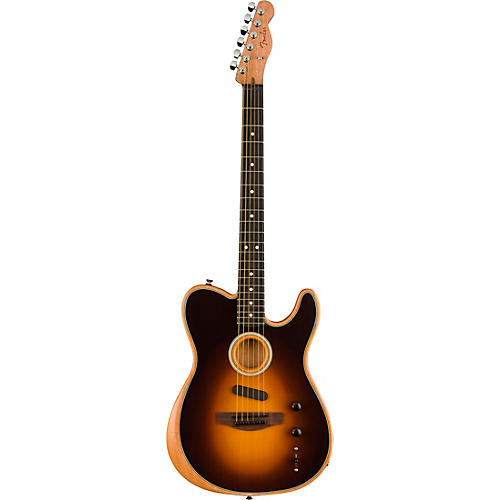 Fender Acoustasonic Player Telecaster Acoustic-Electric Guitar Brushed Black - musicians--Friend