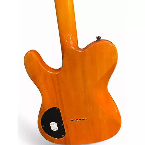 Used Fender Secial Edition Custom Telecaster FMT Amber Solid Body Electric Guitar Amber - musicians--Friend