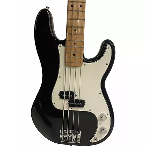 Used 2016 Fender Player Precision Bass Black Electric Bass Guitar Black - musicians--Friend