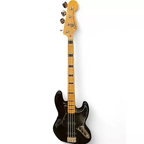 Used Squier Classic Vibe 70s Jazz Bass Black Electric Bass Guitar Black - musicians--Friend
