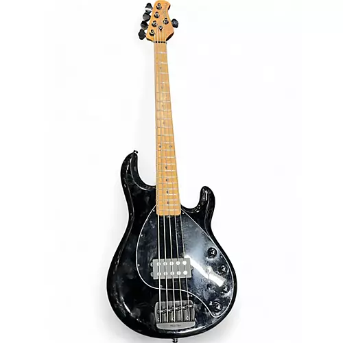 Used 2022 Ernie Ball Music Man Stingray 5 H Black Electric Bass Guitar Black - musicians--Friend