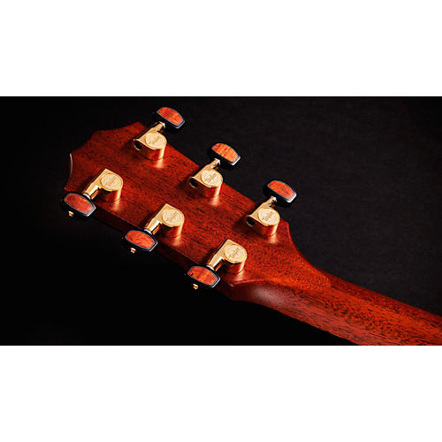 Taylor Custom Bearclaw Sitka Spruce-Tiger Myrtle Grand Auditorium Acoustic-Electric Guitar Natural - musicians--Friend