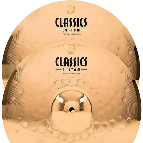MEINL Classics Custom Medium Hi-Hats - Brilliant 14 in. - musicians--Friend