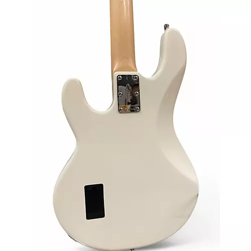 Used Sterling by Music Man Ray34 White Electric Bass Guitar White - musicians--Friend