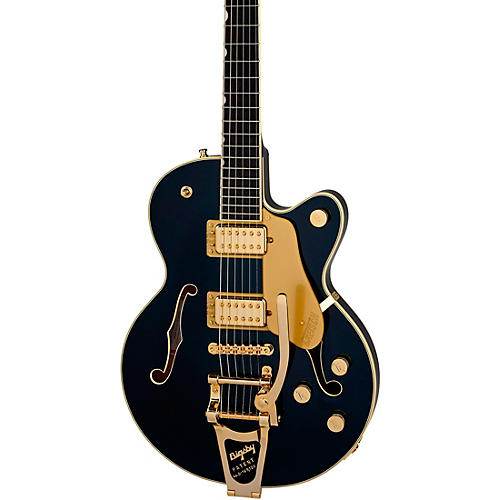 Gretsch Guitars Broadkaster Jr. LX Center Block with String-Thru Bigsby and Gold Hardware Electric Guitar Blackberry - musicians--Friend