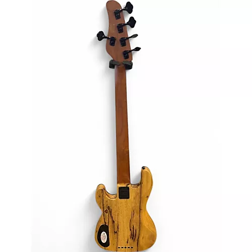Used Schecter Guitar Research Model T 5 black limba Electric Bass Guitar black limba - musicians--Friend
