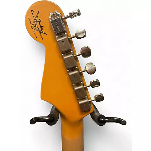 Used 2021 Fender Limited Edition 60's Journeyman Stratocaster Surf Green Solid Body Electric Guitar Surf Green - musicians--Friend