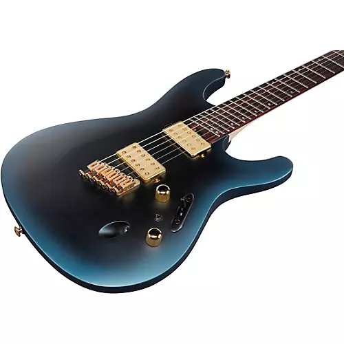 Ibanez SML721 S Axe Design Lab Multi-Scale Electric Guitar Midnight Arctic Ocean Matte - musicians--Friend