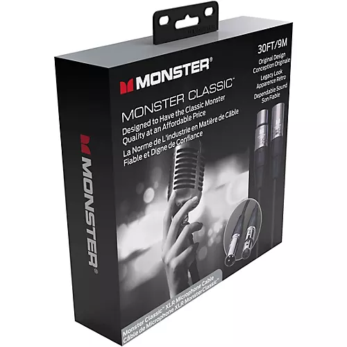 Monster Cable Prolink Classic Microphone Cable 30 ft. Black - musicians--Friend