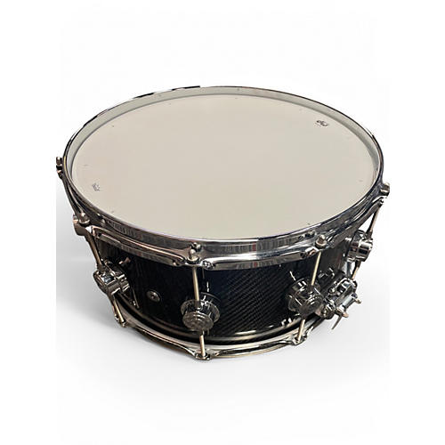 Used DW 6.5X14 Collector's Series Snare Carbon Fiber Drum Carbon Fiber 15 - musicians--Friend