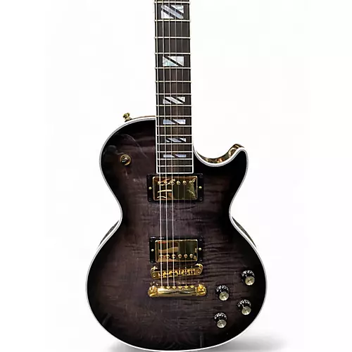 Used Gibson Les Paul Supreme Florentine Trans Ebony Burst Solid Body Electric Guitar Trans Ebony Burst - musicians--Friend
