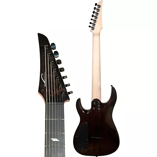Legator Ninja 7 String Super Shred Series Electric Guitar Blue Burl - musicians--Friend